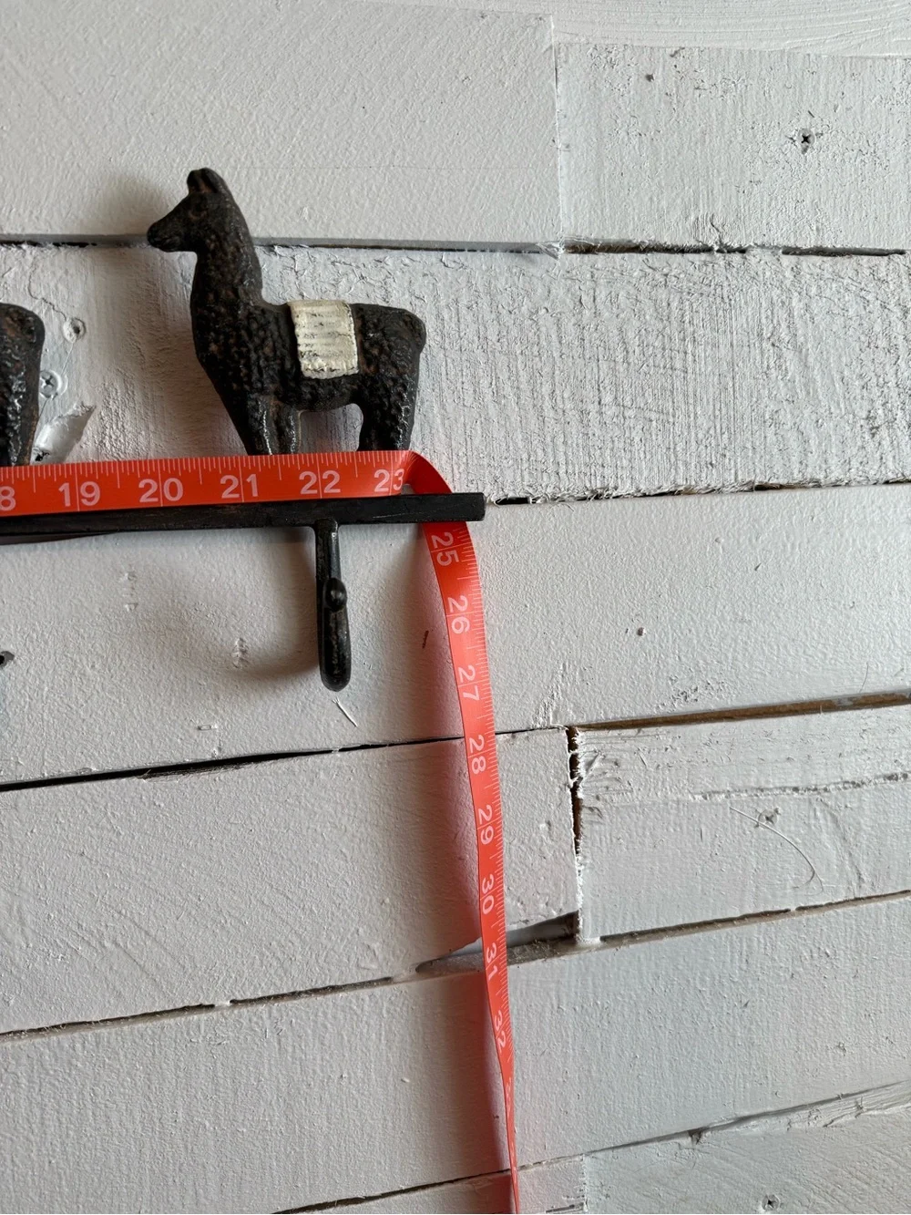 Llama Cast Iron Wall Hook Rack - Rustic Home Organizer